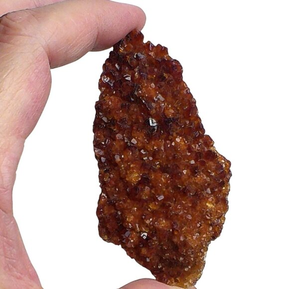 Brazilian Citrine Druzy Crystal In Matrix - Picture 3 of 5